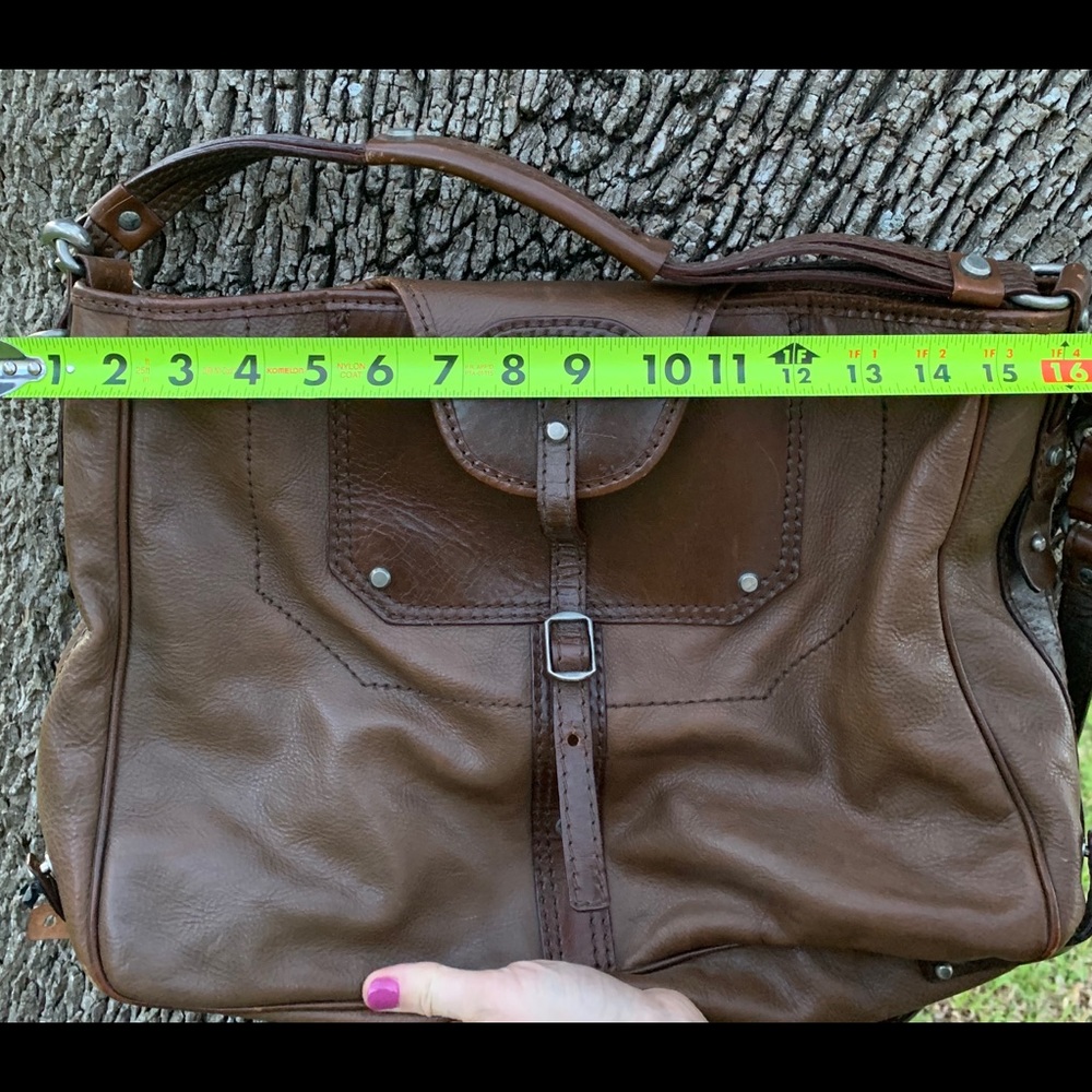 Gryson Italian leather crossbody satchel